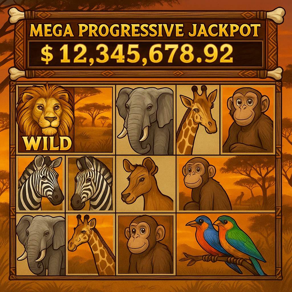 Zodiac Casino - Mega Moolah Slot - Progressive Jackpot Game